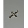 925 Sterling Silver CZ Cross Length 28 Mm