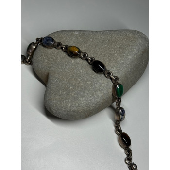 925 STERLING SILVER AGATE BRACELET