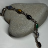 925 Sterling Silver Agate Bracelet