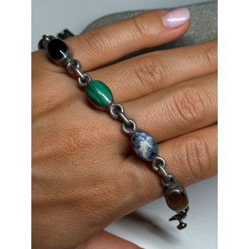 925 STERLING SILVER AGATE BRACELET