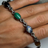 925 Sterling Silver Agate Bracelet