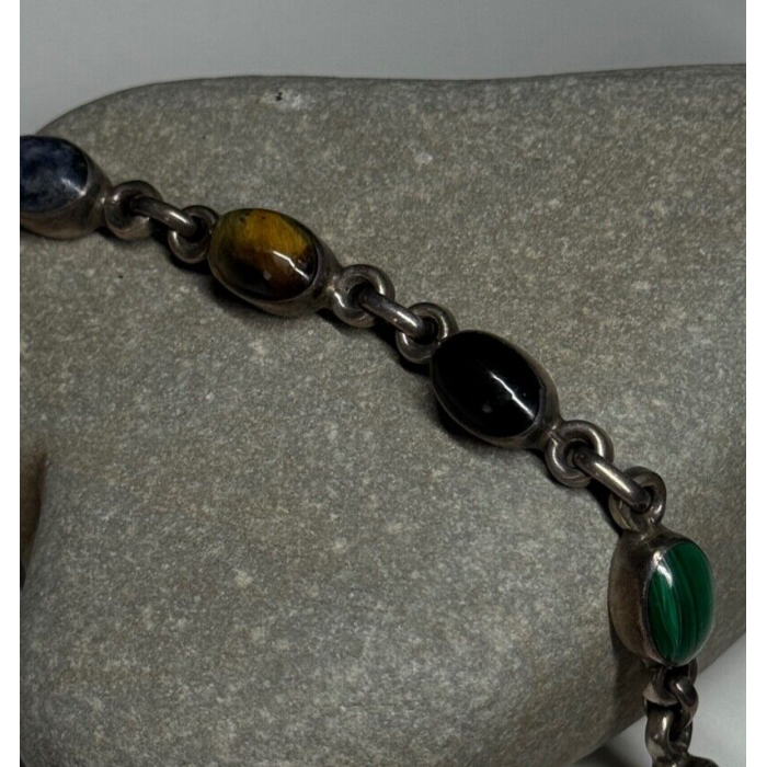 925 STERLING SILVER AGATE BRACELET