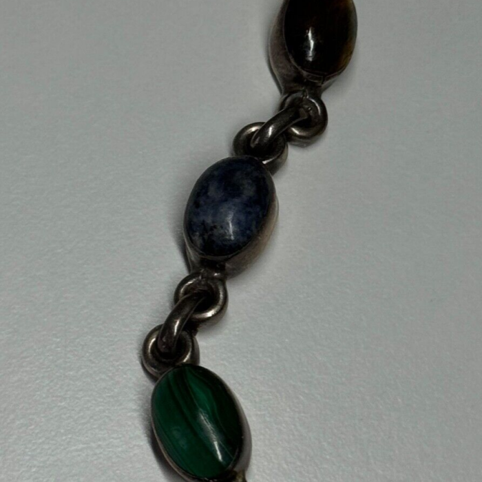 925 Sterling Silver Agate Bracelet