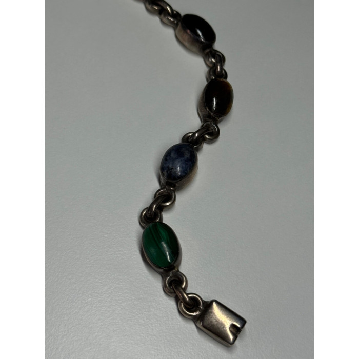 925 STERLING SILVER AGATE BRACELET
