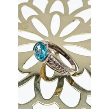 Vintage 925 Sterling Silver Topaz Ring Size 7