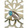 Vintage 925 Sterling Silver Topaz Ring Size 7