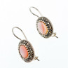 925 Sterling Silver Mother OF Pearl & Marcasites Earrings