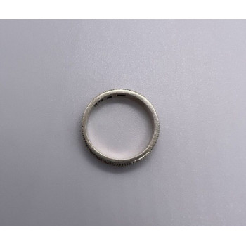 925 Sterling Silver & Marcasite Band Ring Size 6