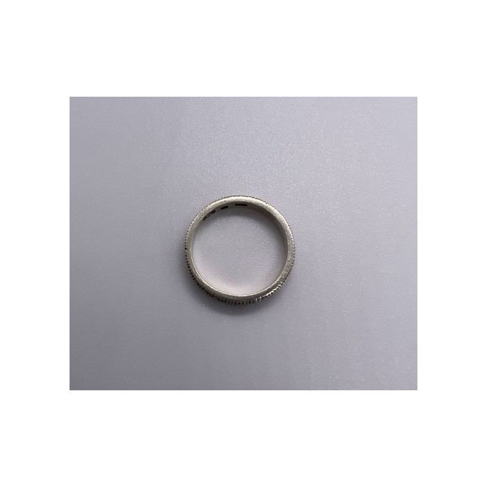 925 Sterling Silver & Marcasite Band Ring Size 6