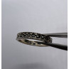 925 Sterling Silver & Marcasite Band Ring Size 6