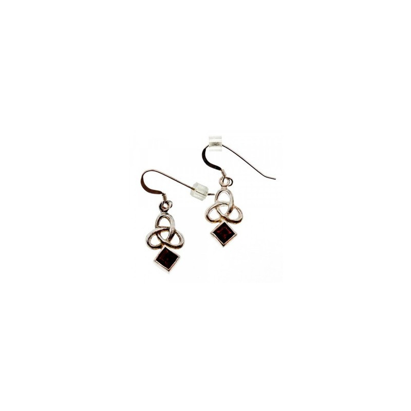 925 Sterling Silver Garnet Earrings