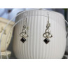 925 Sterling Silver Garnet Earrings