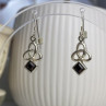 925 Sterling Silver Garnet Earrings
