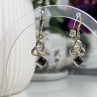 925 Sterling Silver Garnet Earrings