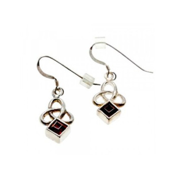 925 Sterling Silver Garnet Earrings