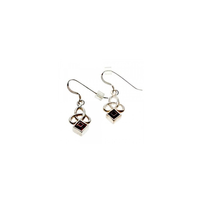 925 Sterling Silver Garnet Earrings