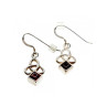925 Sterling Silver Garnet Earrings