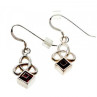 925 Sterling Silver Garnet Earrings
