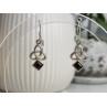 925 Sterling Silver Garnet Earrings