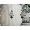 925 Sterling Silver Garnet Earrings