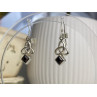 925 Sterling Silver Garnet Earrings