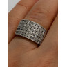 14K WHITE GOLD  DIAMONDS RING SIZE 5.5