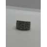 14K WHITE GOLD  DIAMONDS RING SIZE 5.5