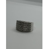 14K WHITE GOLD  DIAMONDS RING SIZE 5.5