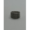 14K WHITE GOLD  DIAMONDS RING SIZE 5.5