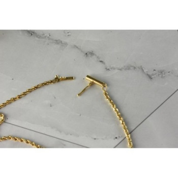 14K Yellow Gold Double Bracelet 13.7 In