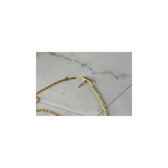 14K Yellow Gold Double Bracelet 13.7 In