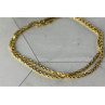 14K Yellow Gold Double Bracelet 13.7 In