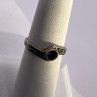 925 Sterling Silver Amethyst & Marcasite Ring Size 5.5