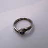 925 Sterling Silver Amethyst & Marcasite Ring Size 5.5