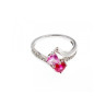 925 Sterling Silver Ruby, Morganite & Quartz 