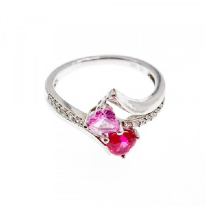 925 Sterling Silver Ruby, Morganite & Quartz 