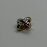 14K Yellow AND White Gold Pendant Lenght 17.3 mm