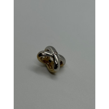 14K YELLOW AND WHITE GOLD PENDANT LENGHT 17.3 mm