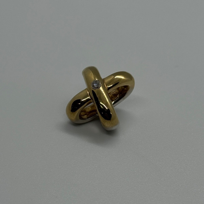 14K Yellow AND White Gold Pendant Lenght 17.3 mm