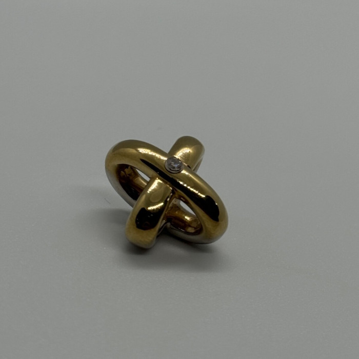 14K Yellow AND White Gold Pendant Lenght 17.3 mm