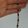 925 Sterling Silver Gold Plated Garnet Bracelet