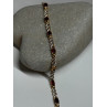 925 STERLING SILVER GOLD PLATED GARNET BRACELET