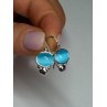 925 Sterling Silver Moon Stone Earrings Length 22 Mm