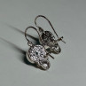 925 Sterling Silver Moon Stone Earrings Length 22 Mm