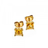 10K Yellow Gold Heliodor Earrings & Pendant