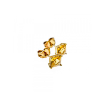 10K YELLOW GOLD HELIODOR EARRINGS & PENDANT