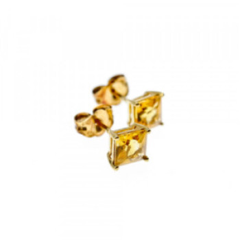 10K Yellow Gold Heliodor Earrings & Pendant