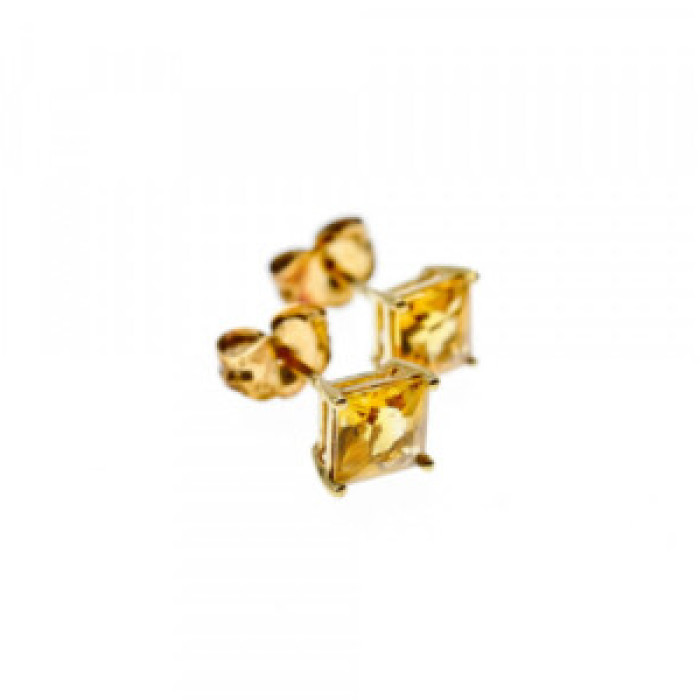 10K Yellow Gold Heliodor Earrings & Pendant