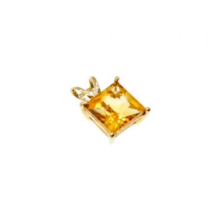 10K Yellow Gold Heliodor Earrings & Pendant