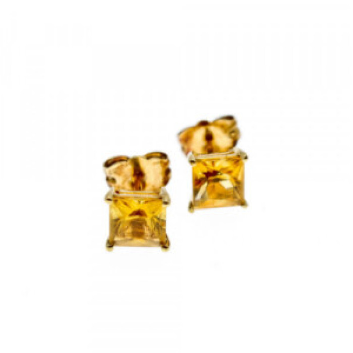 10K Yellow Gold Heliodor Earrings & Pendant